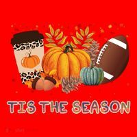 Tis The Season Fall Lover Cute Gift Santa Hat thumb 1