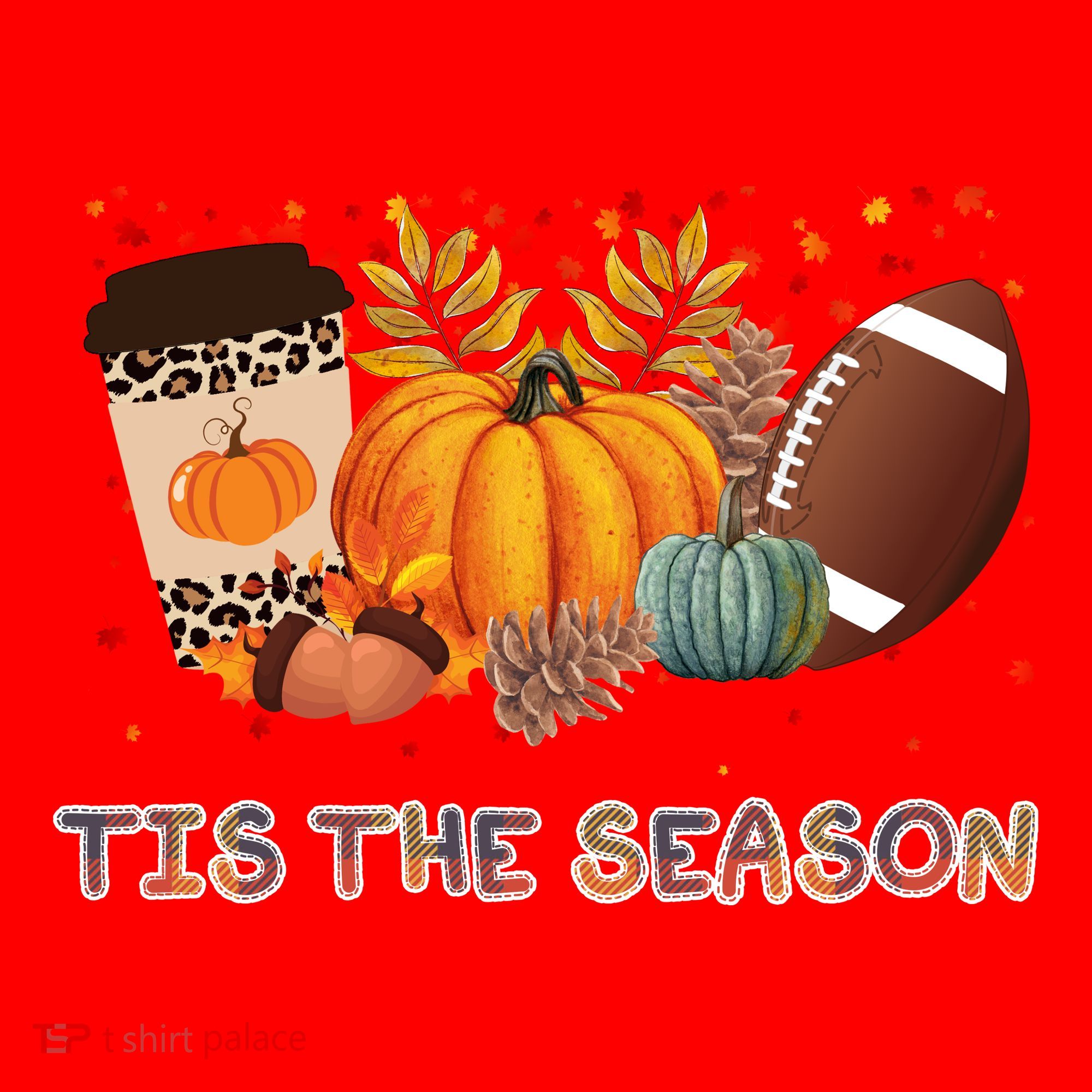 Tis The Season Fall Lover Cute Gift Santa Hat