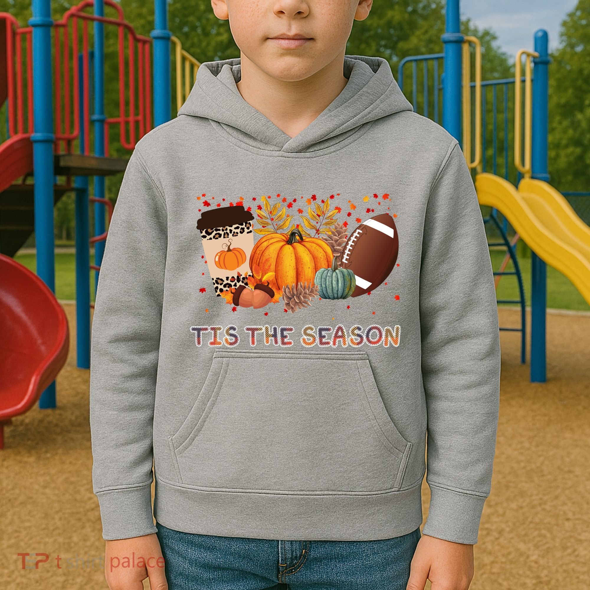 Tis The Season Fall Lover Cute Gift Kids Hoodie