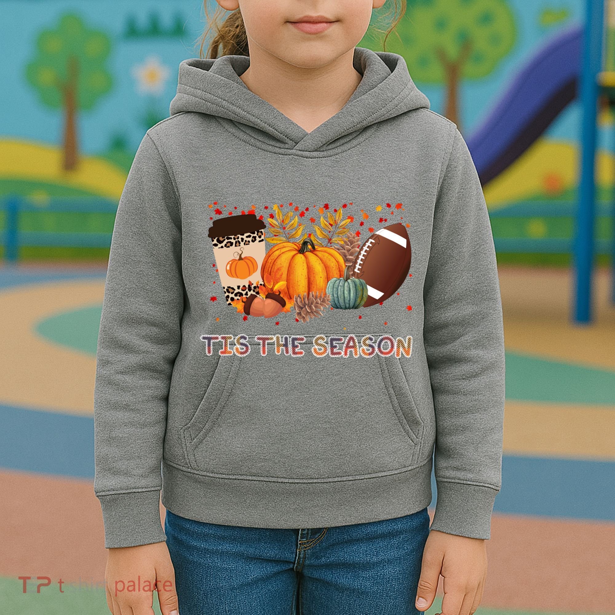 Tis The Season Fall Lover Cute Gift Kids Hoodie