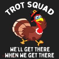 Turkey Trot Squad We'll Get There When We Get There Beanie thumb 2