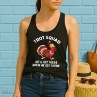 Turkey Trot Squad We'll Get There When We Get There Women's Tank Top thumb 2