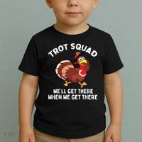 Turkey Trot Squad We'll Get There When We Get There Toddler T-Shirt thumb 2