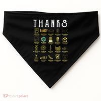 Thanks To Science Scientist TShirt USA-Made Doggie Bandana thumb 0