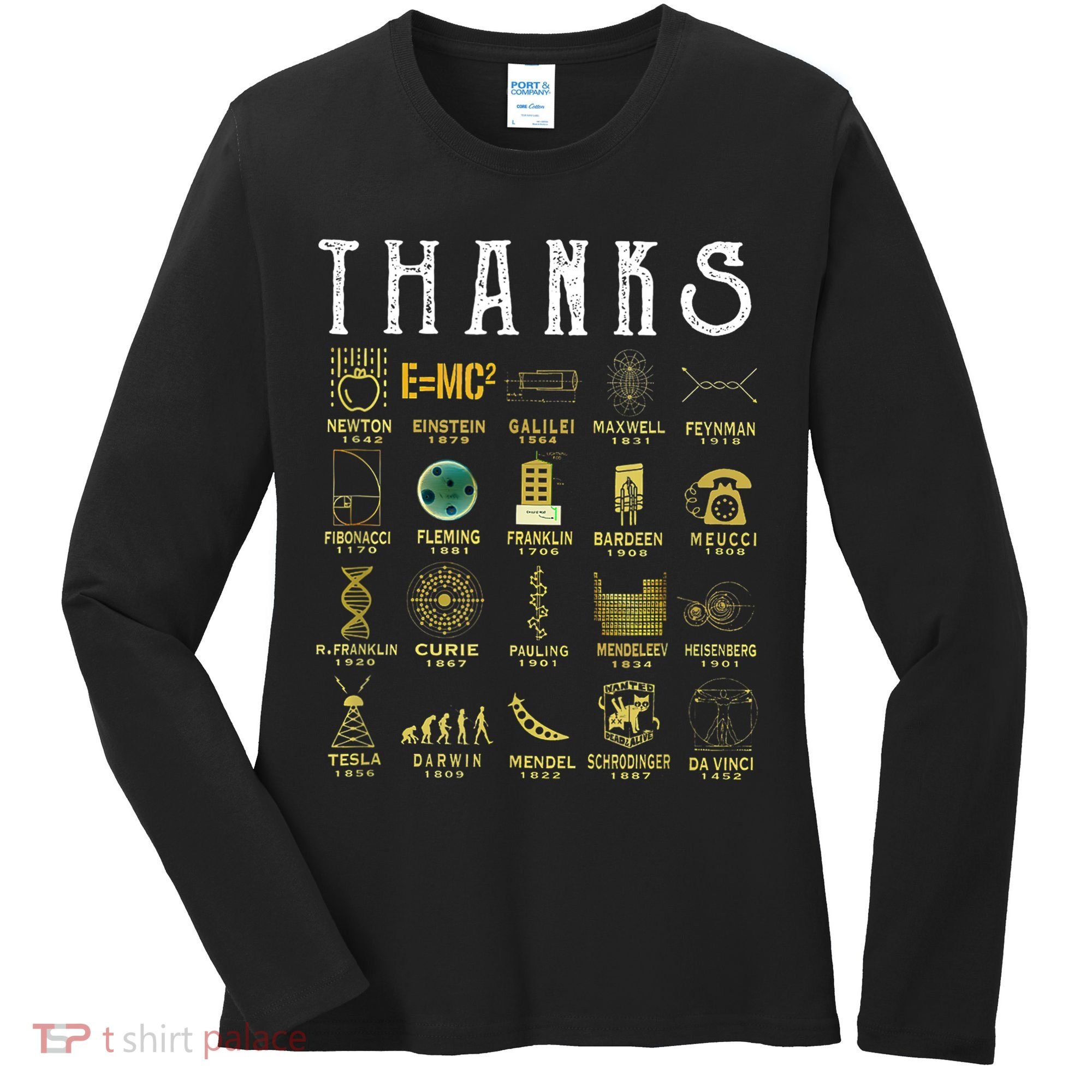 Thanks To Science Scientist TShirt Women's Long Sleeve Shirt