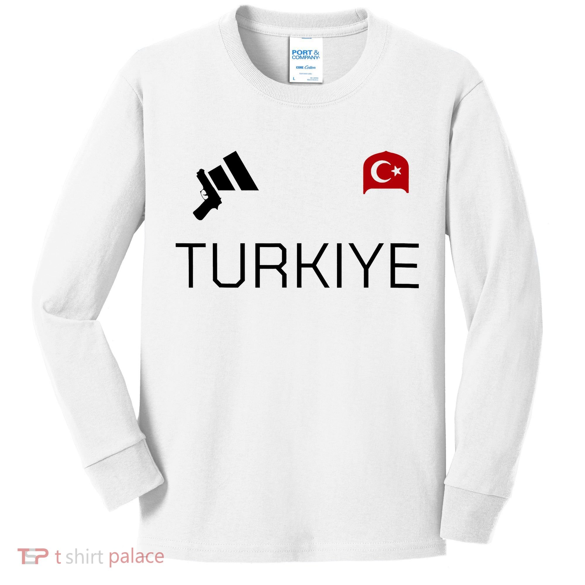 Turkiye Turkish Shooting Team Sports Kids Long Sleeve Shirt