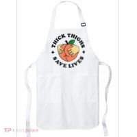 Thick Thighs Save Lives Funny Joke Cute Sexy Lady Novelty Apron thumb 0