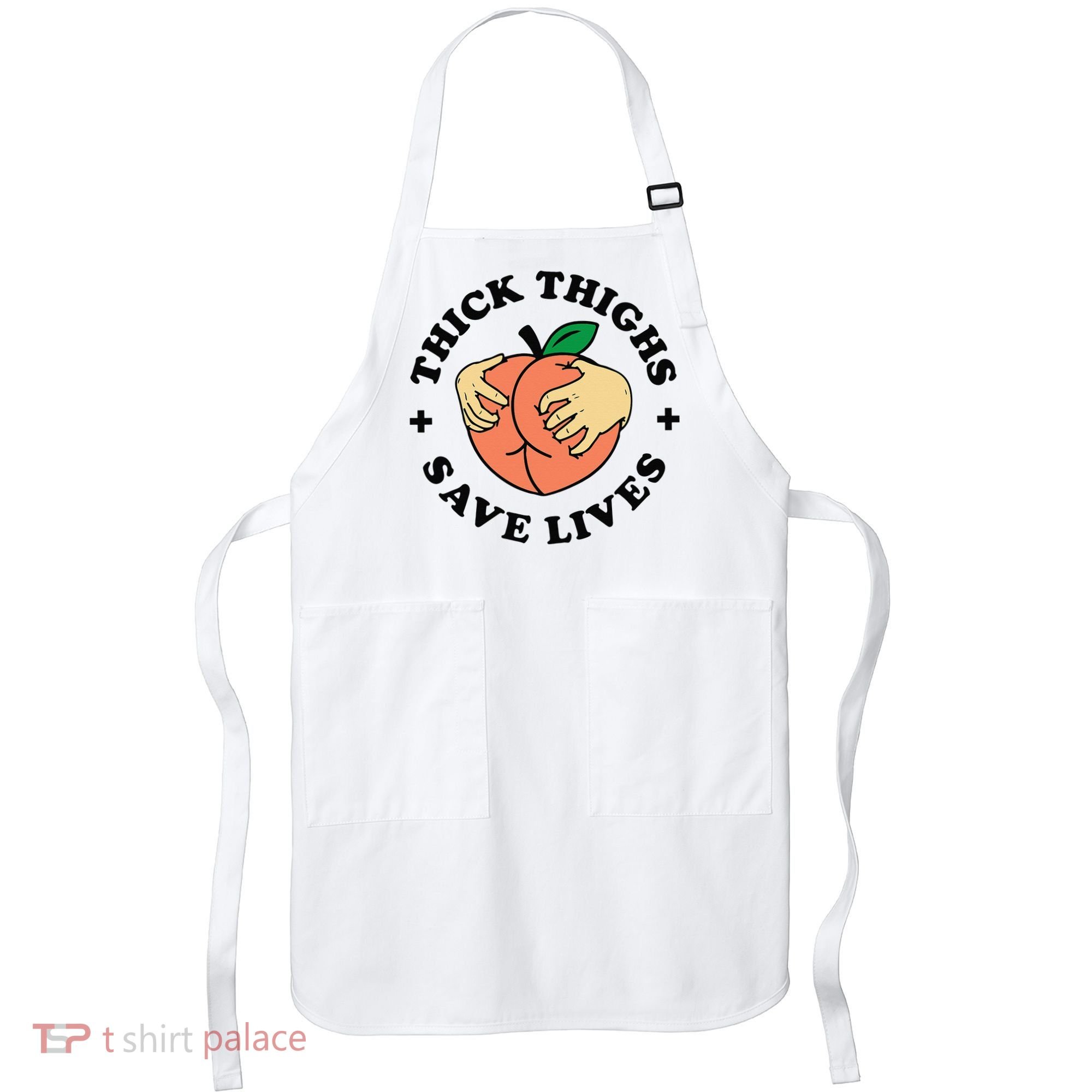 Thick Thighs Save Lives Funny Joke Cute Sexy Lady Novelty Apron