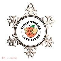 Thick Thighs Save Lives Funny Joke Cute Sexy Lady Novelty Ornament thumb 0