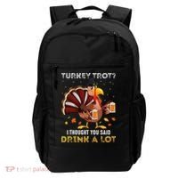 Turkey Trot Squad Running Drinking Thanksgiving Backpack thumb 0