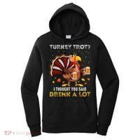 Turkey Trot Squad Running Drinking Thanksgiving Women's Hoodie thumb 0