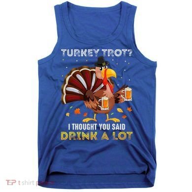 Turkey Trot Squad Running Drinking Thanksgiving Tank Top