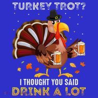 Turkey Trot Squad Running Drinking Thanksgiving Visor thumb 3
