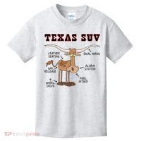 Texas TX SUV Funny Joke Longhorn Cattle Cow Kids T-Shirt thumb 0