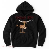 Texas TX SUV Funny Joke Longhorn Cattle Cow Hoodie thumb 0