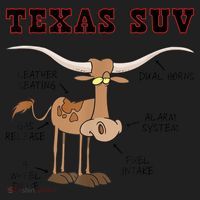 Texas TX SUV Funny Joke Longhorn Cattle Cow Beanie thumb 2