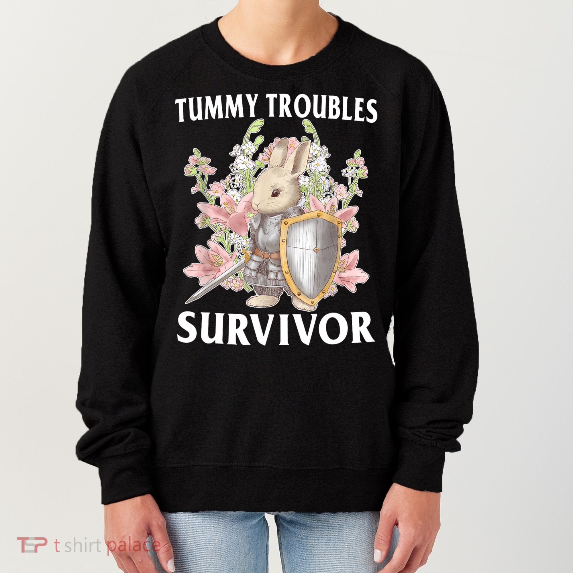 Tummy Troubles Survivor Funny Sarcastic Ibs Humor Statement Women's Sweatshirt