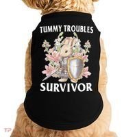 Tummy Troubles Survivor Funny Sarcastic Ibs Humor Statement Doggie Tank thumb 0