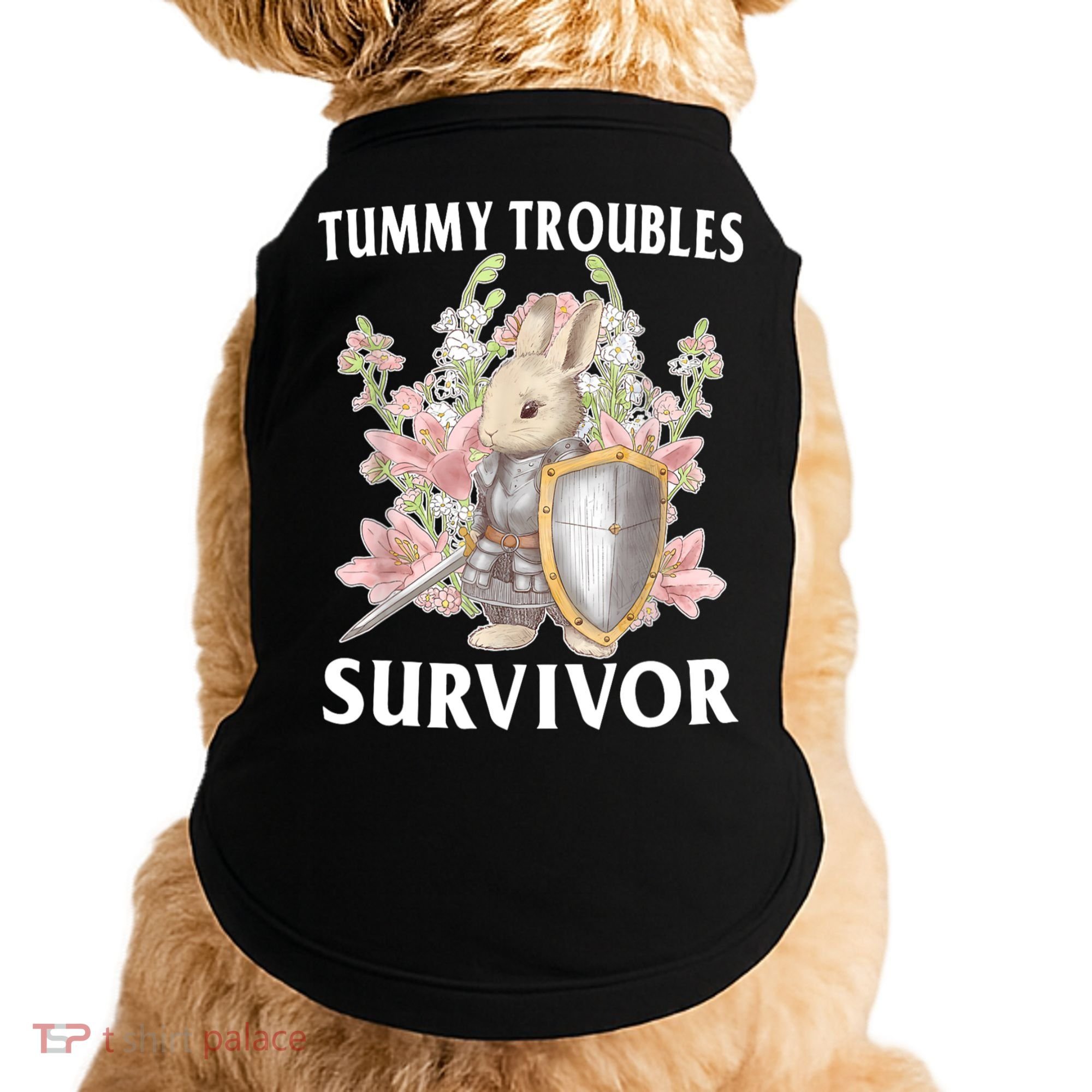 Tummy Troubles Survivor Funny Sarcastic Ibs Humor Statement Doggie Tank