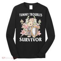 Tummy Troubles Survivor Funny Sarcastic Ibs Humor Statement Long Sleeve Shirt thumb 0