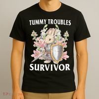 Tummy Troubles Survivor Funny Sarcastic Ibs Humor Statement T-Shirt thumb 3