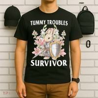 Tummy Troubles Survivor Funny Sarcastic Ibs Humor Statement T-Shirt thumb 6