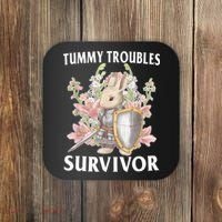 Tummy Troubles Survivor Funny Sarcastic Ibs Humor Statement Coaster thumb 0
