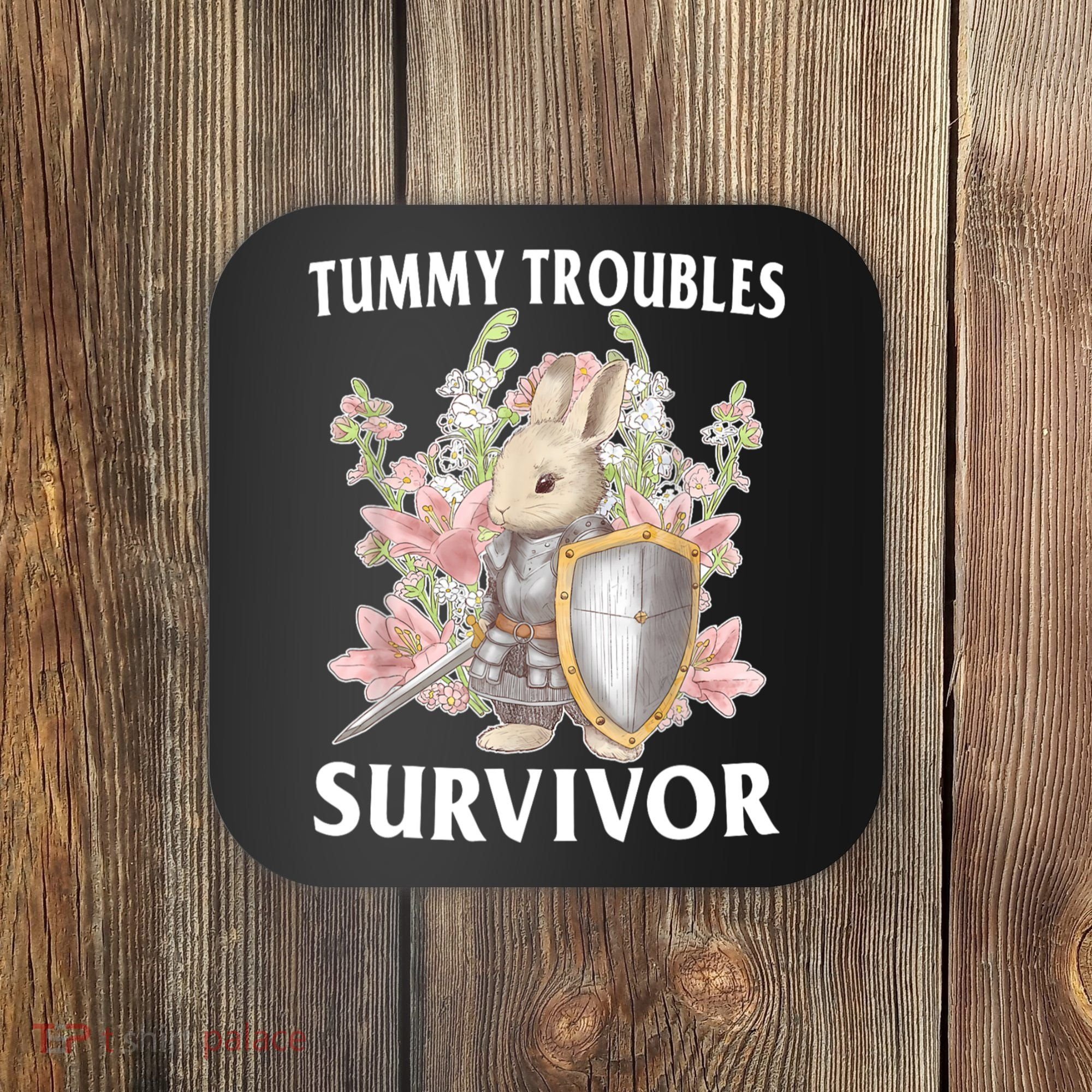 Tummy Troubles Survivor Funny Sarcastic Ibs Humor Statement Coaster