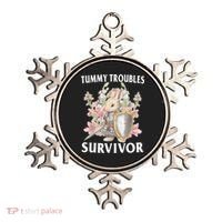 Tummy Troubles Survivor Funny Sarcastic Ibs Humor Statement Ornament thumb 0