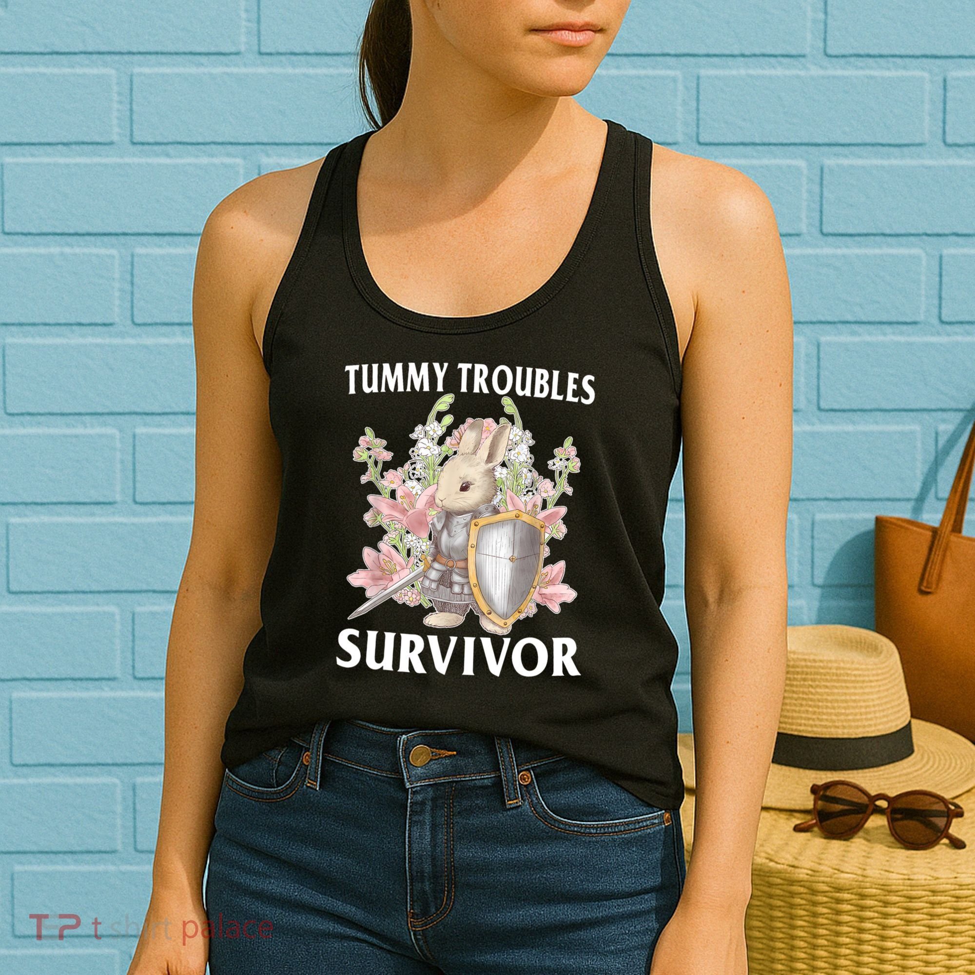 Tummy Troubles Survivor Funny Sarcastic Ibs Humor Statement Women's Tank Top
