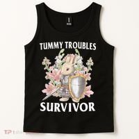 Tummy Troubles Survivor Funny Sarcastic Ibs Humor Statement Tank Top thumb 2