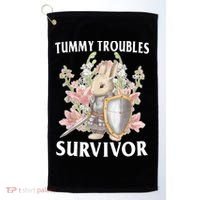 Tummy Troubles Survivor Funny Sarcastic Ibs Humor Statement Golf Towel thumb 0