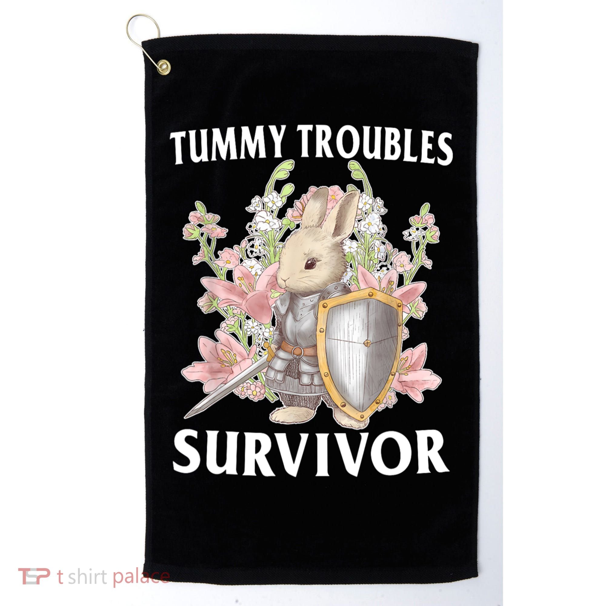 Tummy Troubles Survivor Funny Sarcastic Ibs Humor Statement Golf Towel