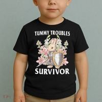 Tummy Troubles Survivor Funny Sarcastic Ibs Humor Statement Toddler T-Shirt thumb 2