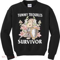 Tummy Troubles Survivor Funny Sarcastic Ibs Humor Statement Kids Sweatshirt thumb 0