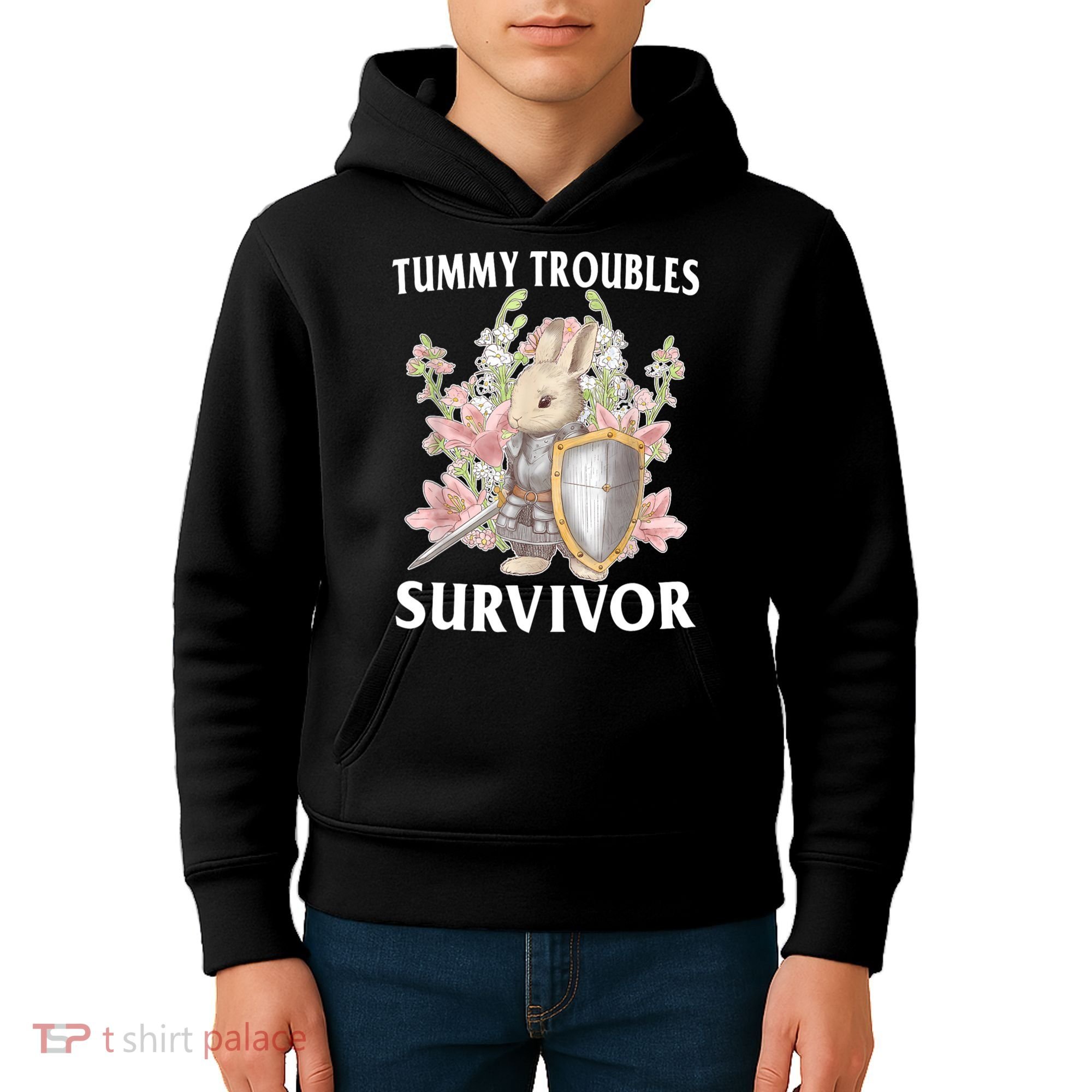 Tummy Troubles Survivor Funny Sarcastic Ibs Humor Statement Kids Hoodie