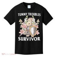 Tummy Troubles Survivor Funny Sarcastic Ibs Humor Statement Kids T-Shirt thumb 0