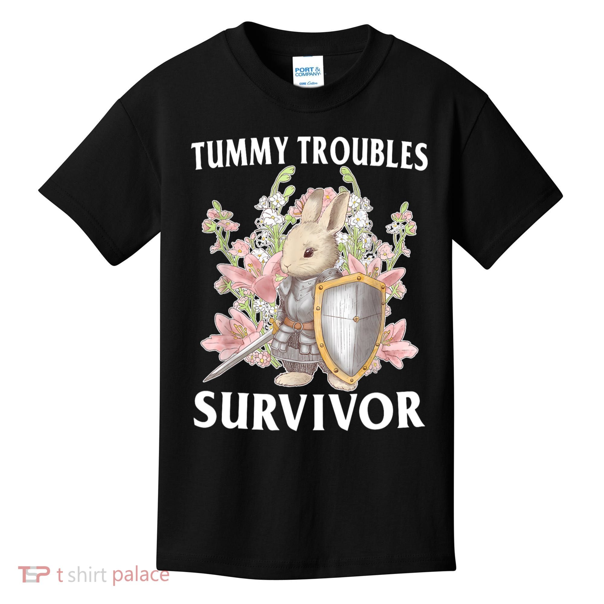 Tummy Troubles Survivor Funny Sarcastic Ibs Humor Statement Kids T-Shirt