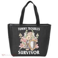 Tummy Troubles Survivor Funny Sarcastic Ibs Humor Statement Tote Bag thumb 0