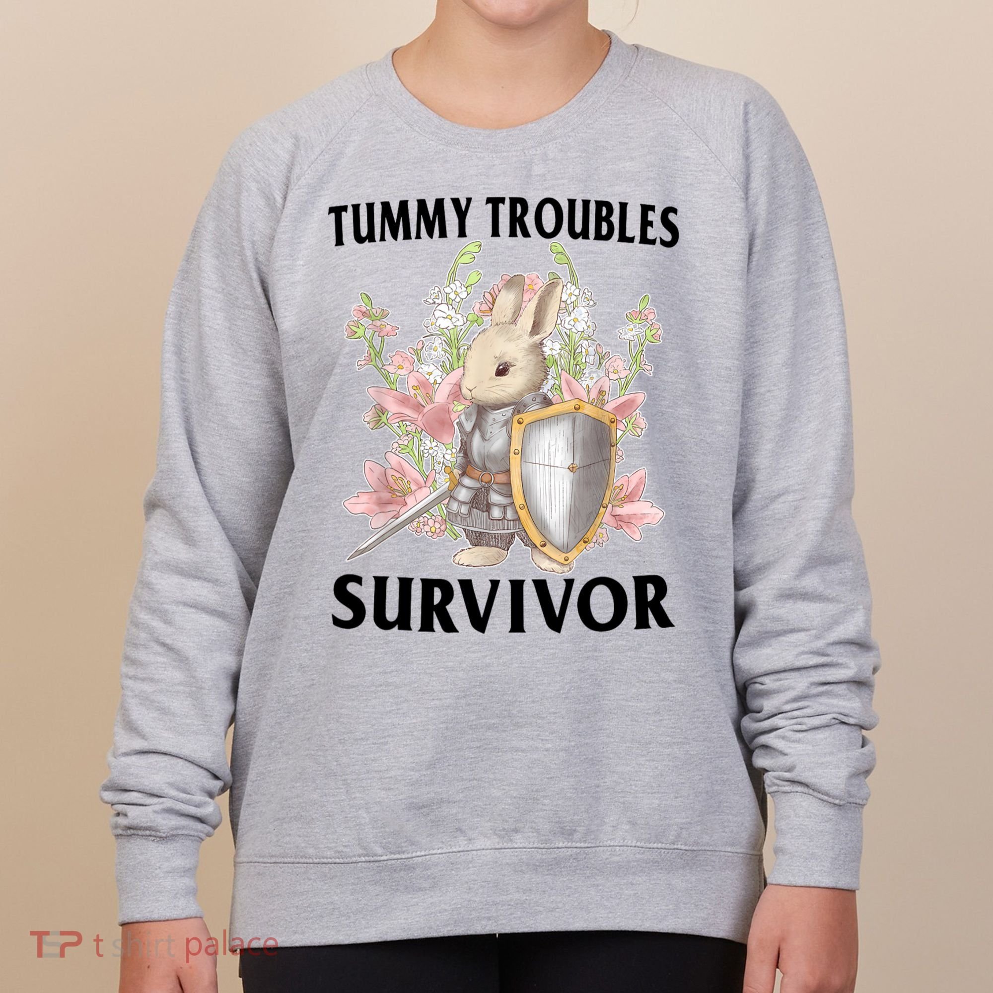 Tummy Troubles Survivor Funny Sarcastic Ibs Humor Statement Women's Sweatshirt