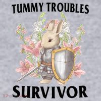 Tummy Troubles Survivor Funny Sarcastic Ibs Humor Statement Women's Sweatshirt thumb 2