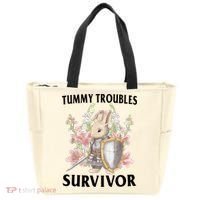 Tummy Troubles Survivor Funny Sarcastic Ibs Humor Statement Tote Bag thumb 0