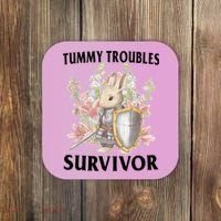 Tummy Troubles Survivor Funny Sarcastic Ibs Humor Statement Coaster thumb 0