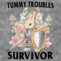 Tummy Troubles Survivor Funny Sarcastic Ibs Humor Statement Toddler Hoodie thumb 2