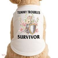 Tummy Troubles Survivor Funny Sarcastic Ibs Humor Statement Doggie Tank thumb 0