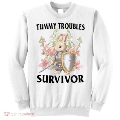 Tummy Troubles Survivor Funny Sarcastic Ibs Humor Statement Sweatshirt