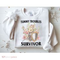 Tummy Troubles Survivor Funny Sarcastic Ibs Humor Statement Sweatshirt thumb 2
