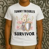 Tummy Troubles Survivor Funny Sarcastic Ibs Humor Statement T-Shirt thumb 3