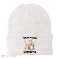 Tummy Troubles Survivor Funny Sarcastic Ibs Humor Statement Beanie thumb 0