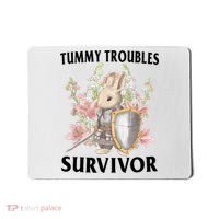 Tummy Troubles Survivor Funny Sarcastic Ibs Humor Statement Mousepad thumb 0